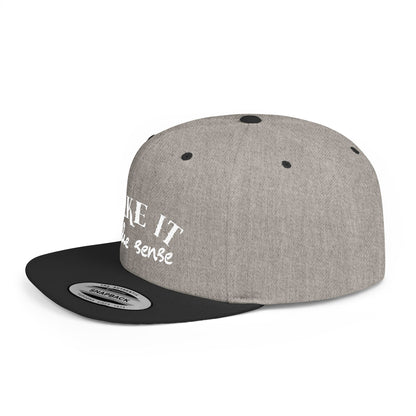 Make It Make Sense Modern Flat Bill Snapback