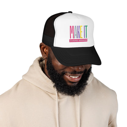 Colorful Embroidered Foam Trucker Hat