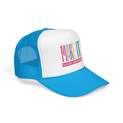 Colorful Embroidered Foam Trucker Hat