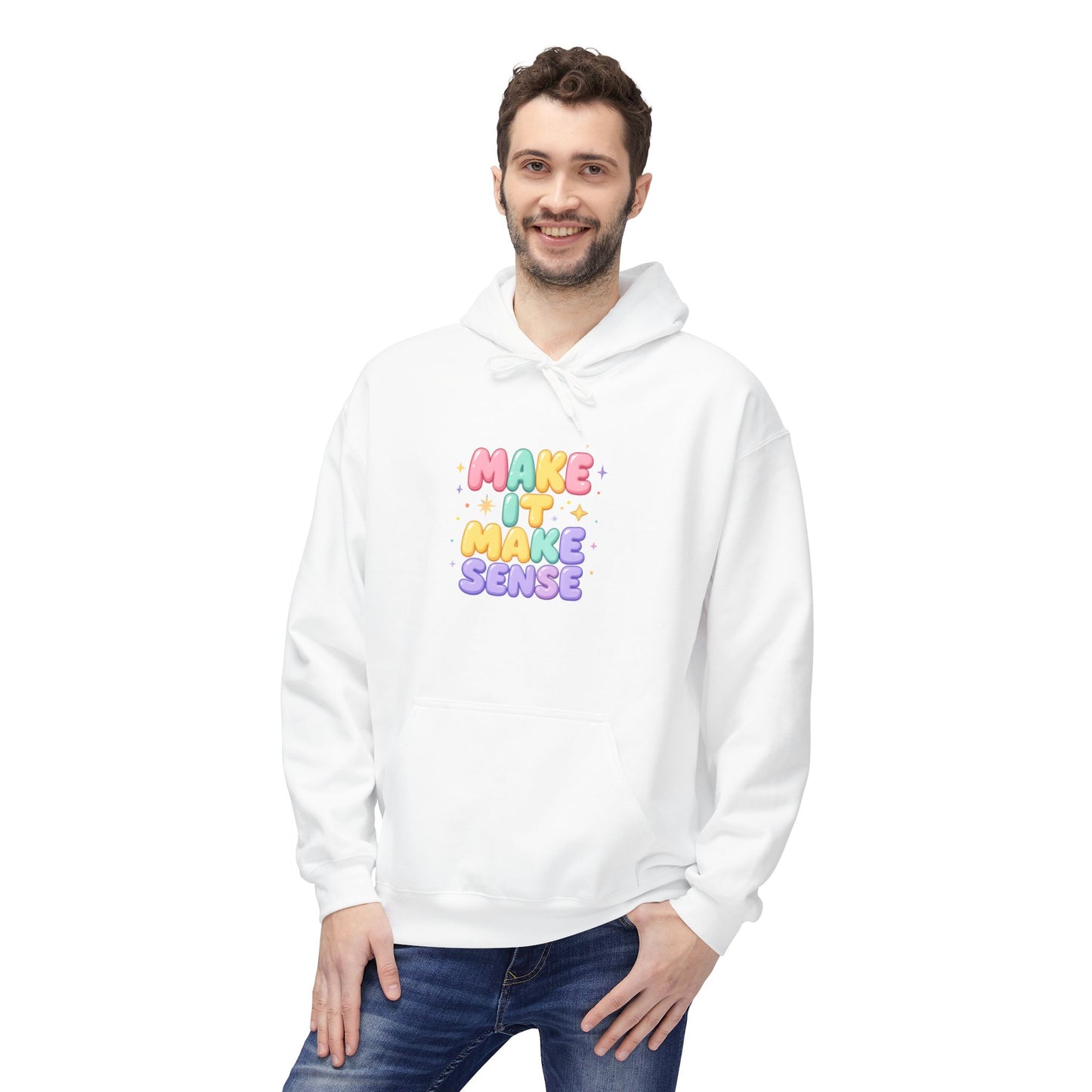 Make It Make Sense Hoodie - Unisex Midweight Fleece