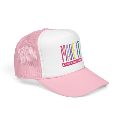 Colorful Embroidered Foam Trucker Hat